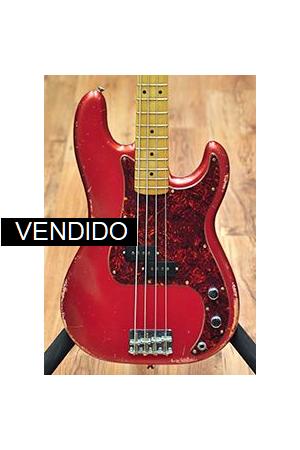 Rebel Relic P Bass Fiesta Red MN Rebel Relic P Bass Fiesta Red MN